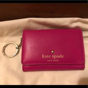 Kate Spade square pink wallet